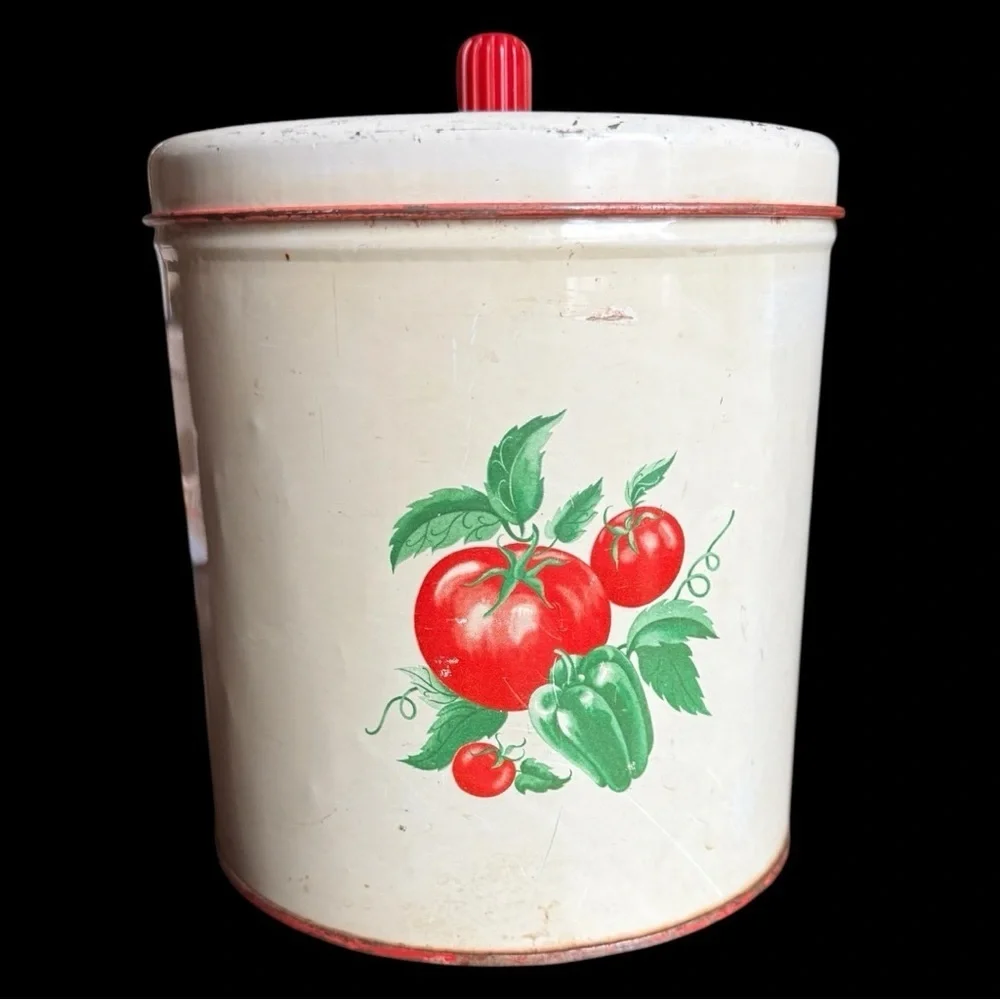 Vintage Metal Kitchen Canister - Maid of Honor Brand